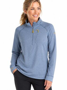 Rab Nexus Women's Thermic Fleece 1/4 Zip Pullover Blue XL Hiking Outdoor